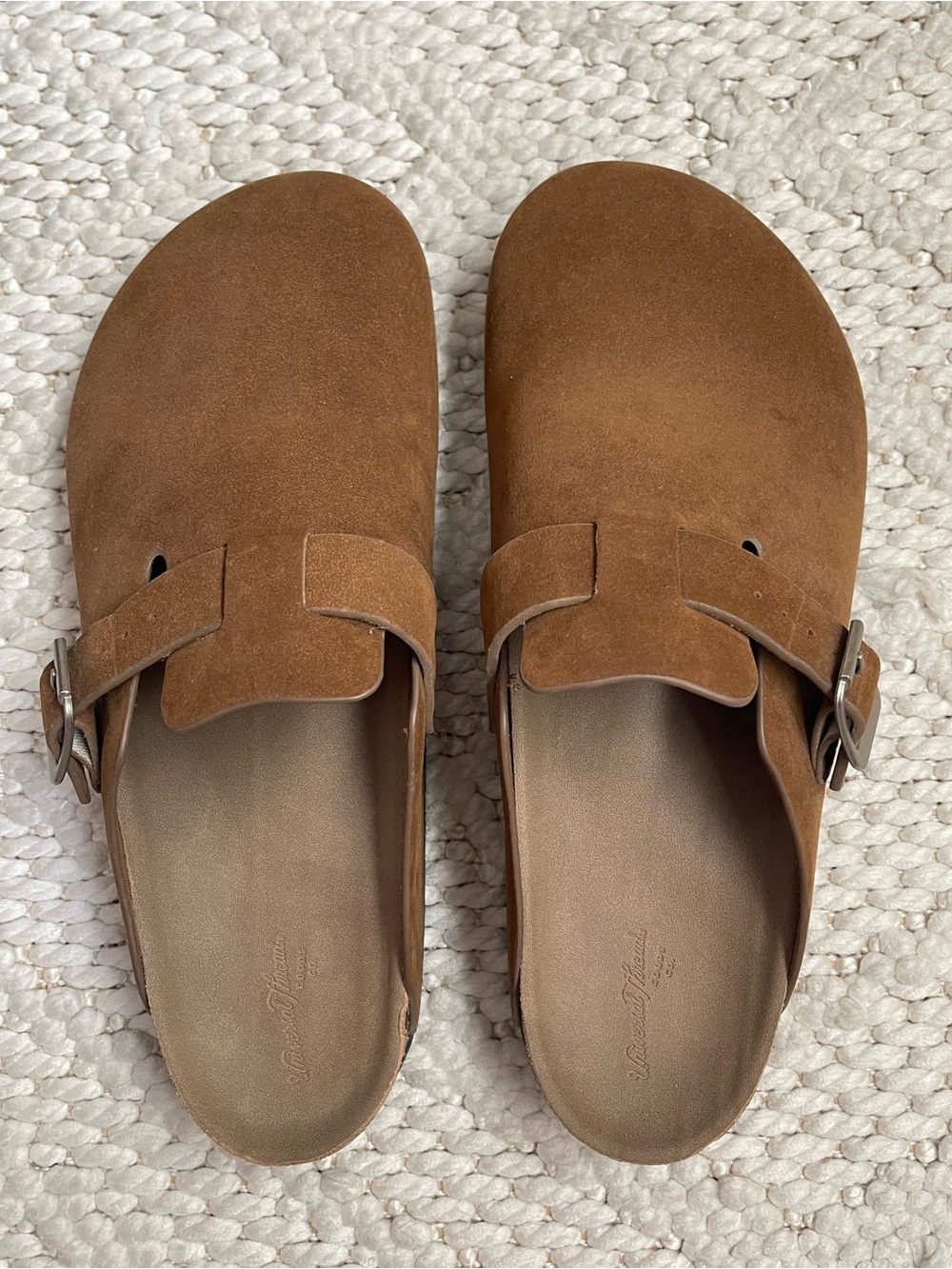 Universal Thread Brown Suede Slip-On Clogs - Picture 2 of 6